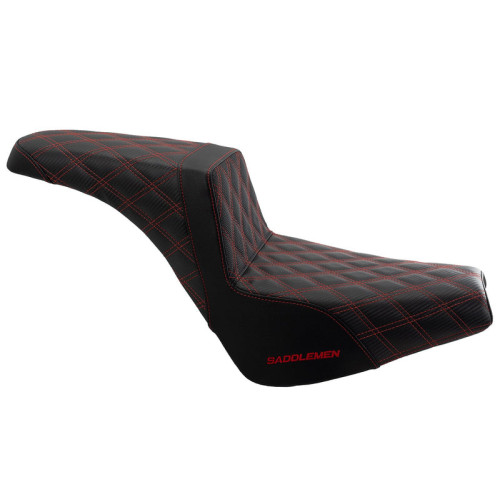 PartzBiz HD: 3475191-Saddlemen Step 2 Up Red Lattice Stitch Seat Harley Softail 18+ Street Bob FXST PartzBiz HD: 3475191-Saddlemen Step 2 Up Red Lattice Stitch Seat Harley Softail 18+ Street Bob FXST