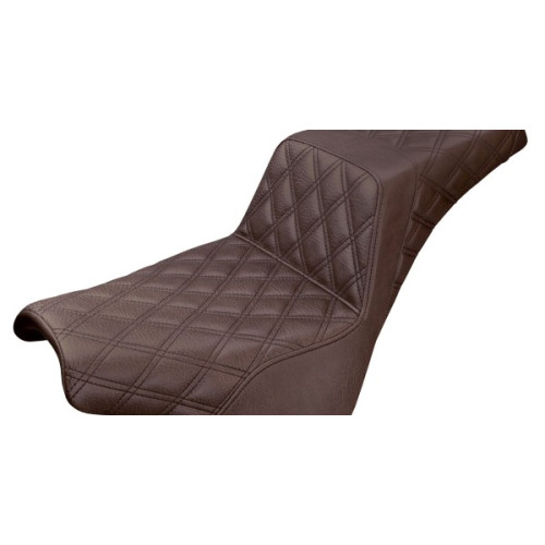 PartzBiz HD: 3472057-Saddlemen Brown Step 2 Up Lattice Stitch Seat Harley Softail 18+ Street Bob FXST PartzBiz HD: 3472057-Saddlemen Brown Step 2 Up Lattice Stitch Seat Harley Softail 18+ Street Bob FXST