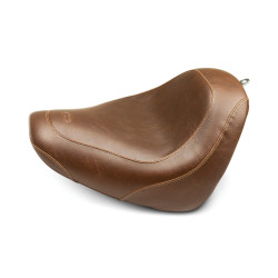 PartzBiz HD 83014 - Mustang Wide Tripper Brown Driver Solo Seat Diamond Harley Softail Fat Bob 18+