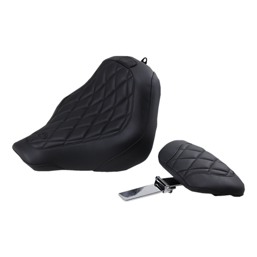 PartzBiz HD: 3469203-Mustang Black Wide Tripper Driver Backrest Diamond Seat Harley Softail FXBB 18+ PartzBiz HD: 3469203-Mustang Black Wide Tripper Driver Backrest Diamond Seat Harley Softail FXBB 18+