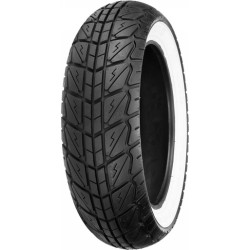 PartzBiz HD 87-4263 - ยางหลัง Shinko 723 Series 130/70-12 62P Bias Whitewall WW Moped Scooter DOT
