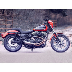 PartzBiz HD 882-09-175 - Saddlemen Step Up Black Double Diamond Lattice Stitch Gel Core Seat Harley FXR