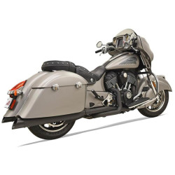 PartzBiz HD 8C16BSB - Bassani Black True Duals 2 Into 2 Exhaust System Indian 14+ Chieftain Roadmaster PartzBiz HD 8C16BSB - Bassani Black True Duals 2 Into 2 Exhaust System Indian 14+ Chieftain Roadmaster