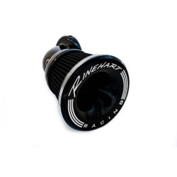 PartzBiz HD 910-1100 - Rinehart Moto 90° Velocity Air Cleaner Kit Black Harley Touring Softail 2017+ M8
