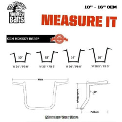 PartzBiz HD ACM - OEMB125-12 B - Paul Yaffe Black 12 OEM Monkey Ape แฮนด์บาร์ Harley Touring Road King Glide PartzBiz HD ACM - OEMB125-12 B - Paul Yaffe Black 12 OEM Monkey Ape แฮนด์บาร์ Harley Touring Road King Glide