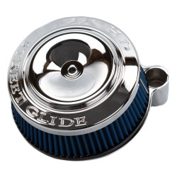 PartzBiz HD ACMSUCKERCHROMEKIT-4C - HD Street Glide Chrome Billet Sucker Air Cleaner Intake Filter Cover Kit Harley