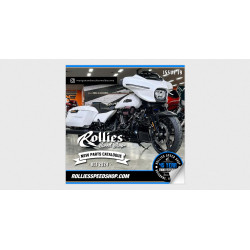 PartzBiz HD B10-3010B - Burly Brawler Crash Highway Bar Engine Guard Kit Black Steel Harley Dyna 06-17