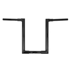 PartzBiz HD B12-6092B - Burly Jason 1-1/2‚” แฮนด์ Ape Hanger 16‚” Black Harley Notched Slotted Dimpled