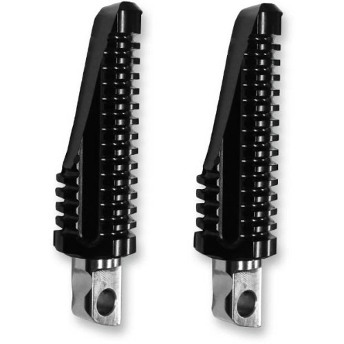 PartzBiz HD: 3446644-Burly Black Aluminum CNC Havoc Foot Pegs Harley Softail Sportster Dyna Touring