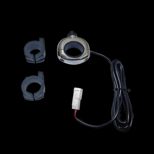 PartzBiz HD: -Custom Dynamics Chrome Auxiliary Handlebar Mounted On/Off Switch 7/8‚Äù to 1-1/4‚Äù Bars
