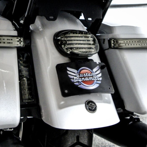 PartzBiz HD: -Custom Dynamics Chrome License Tag Illumination Top Light Harley CVO 14-Up PartzBiz HD: -Custom Dynamics Chrome License Tag Illumination Top Light Harley CVO 14-Up