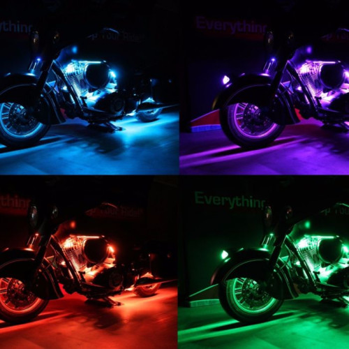 PartzBiz HD: -Custom Dynamics CD-IND-TMWK1BM Full Engine LED Accent Light Kit w/ Bluetooth | CD-IND-TMWK1BM