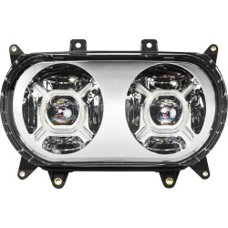 PartzBiz HD CD-RG-H-C - Chrome Double-X LED Headlight PartzBiz HD CD-RG-H-C - Chrome Double-X LED Headlight
