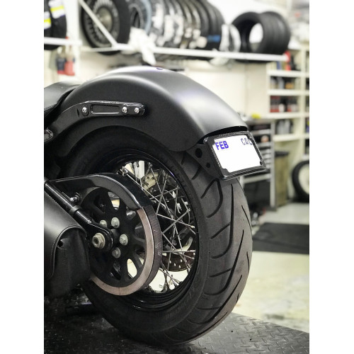 PartzBiz HD: 3471991-Cycle Vision Black Curved License Plate Tag Light Frame Harley 18+ Softail FLSL PartzBiz HD: 3471991-Cycle Vision Black Curved License Plate Tag Light Frame Harley 18+ Softail FLSL