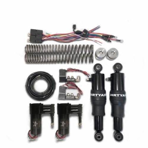 PartzBiz HD: 3485612-Dirty Air Basic Front and Rear Air Ride Suspension Shock System Harley Touring PartzBiz HD: 3485612-Dirty Air Basic Front and Rear Air Ride Suspension Shock System Harley Touring