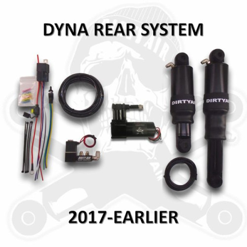 PartzBiz HD: 3450001-Dirty Air Black Rear Aluminum Air Ride Shocks Suspension Pair Kit Harley Dyna PartzBiz HD: 3450001-Dirty Air Black Rear Aluminum Air Ride Shocks Suspension Pair Kit Harley Dyna