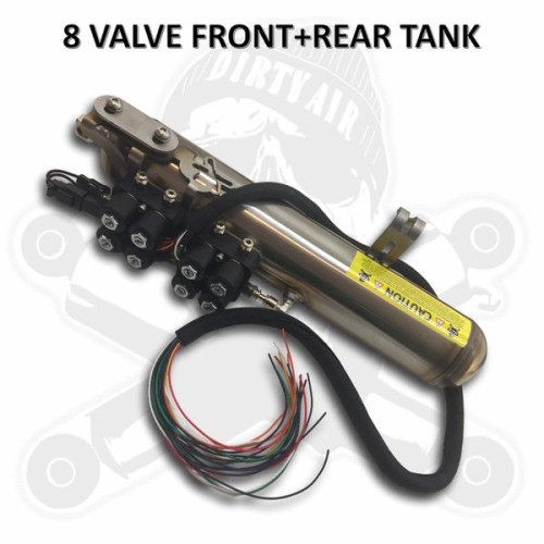 PartzBiz HD: 3491439-ถังสแตนเลสสกปรกอากาศด้านหลังด้านหน้า 200psi 8 ท่อร่วมวาล์ว Harley Touring PartzBiz HD: 3491439-ถังสแตนเลสสกปรกอากาศด้านหลังด้านหน้า 200psi 8 ท่อร่วมวาล์ว Harley Touring