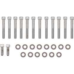 PartzBiz HD DS-190994 - Drag Rocker Box Bolt Set Kit Chrome Knurled Allen Harley Sportster XL 71-76