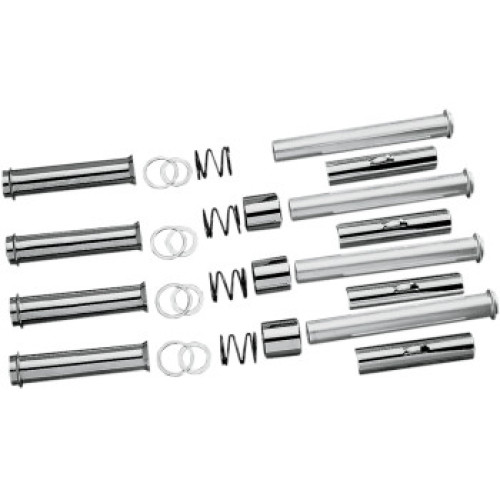 PartzBiz HD: 3490882-Drag Specialties Chrome Pushrod Tube Complete Kit 1984-1999 Harley Evo Big Twin PartzBiz HD: 3490882-Drag Specialties Chrome Pushrod Tube Complete Kit 1984-1999 Harley Evo Big Twin