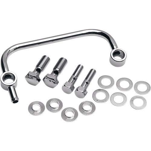PartzBiz HD: 3450716-Drag Specialties Chrome Crankcase Breather Kit Harley Big Twin Air Cleaner