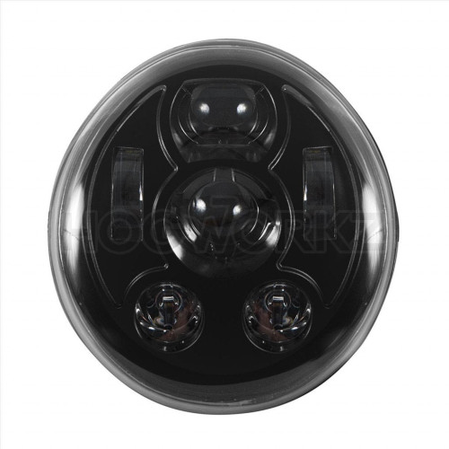 PartzBiz HD: 3486373-Hogworkz Black White Light LED Blackout Headlight Headlamp Harley V-Rod 02-17