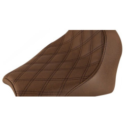 PartzBiz HD I18-33-002BLS - Saddlemen Renegade Seat Brown Lattice Stitch Retro 18-19 Indian Scout Bobber