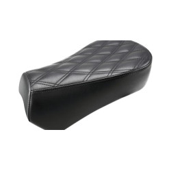 PartzBiz HD I18-33-012LS - Saddlemen Renegade Pillion Black Lattice Stitch Retro 18-19 Indian Scout Bobber
