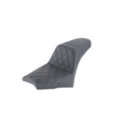 PartzBiz HD I18-33-175 - Saddlemen Step Up Seat Gel Core Black Lattice Stitch Retro Indian Scout Bobber 18+