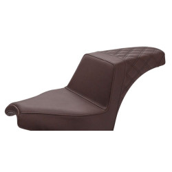 PartzBiz HD I21-04-173BR - Saddlemen Step Up 2-Up Seat Rear Lattice Stitch Brown Gel-Core Indian Chief 2022