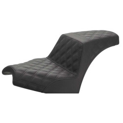 PartzBiz HD I21-04-175 - Saddlemen Step Up 2-Up Seat Full Lattice Stitch Black Gel-Core Indian Chief 2022