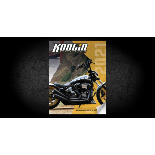 PartzBiz HD: 3486731-Kodlin Elypse ไฟเลี้ยวหน้าแฟริ่ง LED สีดำสำหรับ Harley 15+ Road Glide FXLRST