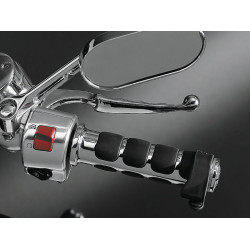 PartzBiz HD KUR6251 - Universal Throttle Boss Black Rubber Each Paddle Grip Harley Big Twin XL V-Rod