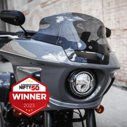 PartzBiz HD KWW-02-0607-DS - Klock Werks Flare 6” Dark Smoke Windshield Harley Softail Low Rider ST Fairing PartzBiz HD KWW-02-0607-DS - Klock Werks Flare 6” Dark Smoke Windshield Harley Softail Low Rider ST Fairing