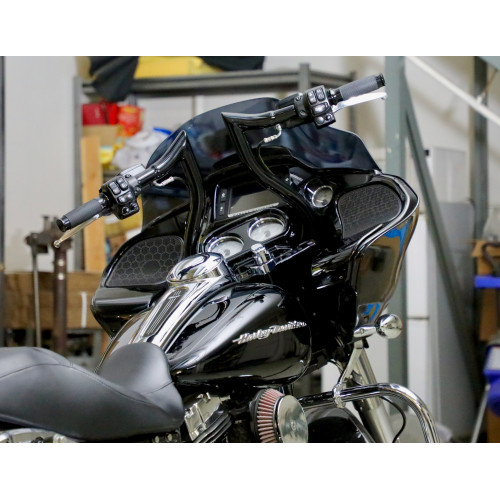 PartzBiz HD: 3475000-LA Choppers 1-1/2” 12” Black Hammerhead Handlebars Harley Road Glide King 2015+