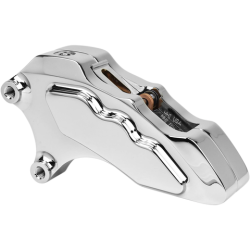 PartzBiz HD LHSCC6013 - Hawg Halters Chrome 6-Piston Bolt-On Front Brake Caliper 13” Rotor 2000+ Harley PartzBiz HD LHSCC6013 - Hawg Halters Chrome 6-Piston Bolt-On Front Brake Caliper 13” Rotor 2000+ Harley