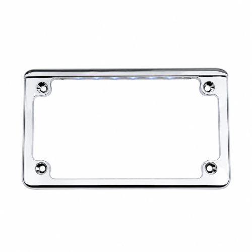 PartzBiz HD: -โครงป้ายทะเบียนรถจักรยานยนต์แบบ Dynamics Chrome Flat Horizonal แบบกำหนดเองพร้อมไฟ LED LPF-HRZ-C-LP PartzBiz HD: -โครงป้ายทะเบียนรถจักรยานยนต์แบบ Dynamics Chrome Flat Horizonal แบบกำหนดเองพร้อมไฟ LED LPF-HRZ-C-LP
