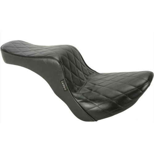 PartzBiz HD: 3462200-Le Pera Cherokee Seat Black Diamond Stitch 18+ FXBB Harley Softail Street Bob