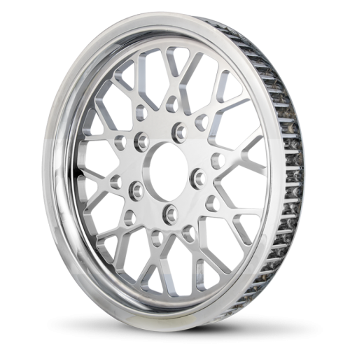 PartzBiz HD: 3450147-DNA Chrome 1-1/2” 70 Tooth Mesh Rear Pulley Harley Chopper Softail Bobber FXST PartzBiz HD: 3450147-DNA Chrome 1-1/2” 70 Tooth Mesh Rear Pulley Harley Chopper Softail Bobber FXST