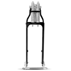 PartzBiz HD M-SF-3022N - DNA 4” Under 18” Black Springer Wide Glide Front End Harley Chopper Softail Dyna