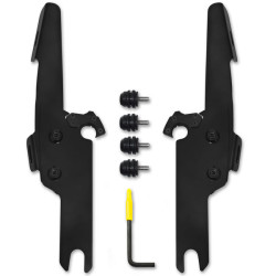 PartzBiz HD MEK2032 - Memphis Shades Polished Fats No-Tool Trigger-Lock Mounts Harley Softail FLFB 18+ PartzBiz HD MEK2032 - Memphis Shades Polished Fats No-Tool Trigger-Lock Mounts Harley Softail FLFB 18+