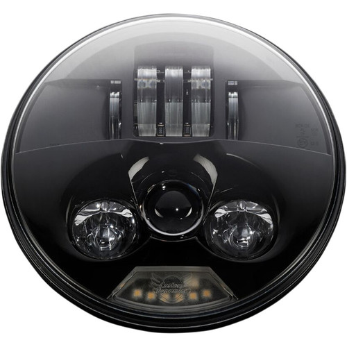 PartzBiz HD: -Custom Dynamics PB-7-B True Black ProBEAM ไฟหน้า LED 7 นิ้ว ไฟหน้า Harley