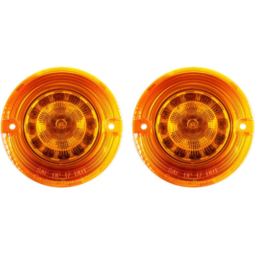 PartzBiz HD: -Custom Dynamics ProBEAM LED Amber Flat Turn Signal Inserts 1157 12V 1157 2020-1678 20201678