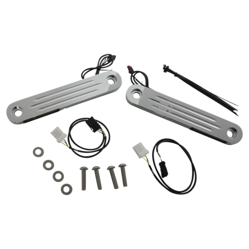PartzBiz HD: -Custom Dynamics ProBeam Chrome Flush Dynamic Strips Turn Signal FLH 97-13 PB-DS-13-CRM