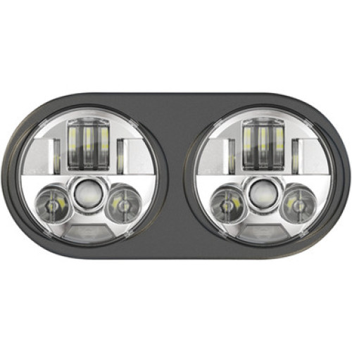 PartzBiz HD: -Custom Dynamics ProBeam Chrome Adaptive 2 LED Headlamp Harley FLTR 98-13 FXD PB-RG13A-c 2001-2135 20012135  FLTCU FLHX FLHR FLTR FLHT FLTRX electra road street glide ultra light 