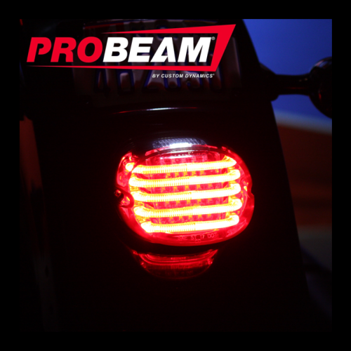 PartzBiz HD: -Custom Dynamics ProBeam Low Profile LED ไฟท้ายควัน Btm Window Harley 99-20 PartzBiz HD: -Custom Dynamics ProBeam Low Profile LED ไฟท้ายควัน Btm Window Harley 99-20