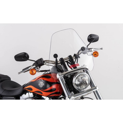 PartzBiz HD: 3471701-Slip Streamer 10‚” กระจกบังลมทดแทน Tinted Lucite Harley 18+ Softail FLSB
