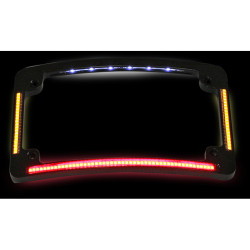 PartzBiz HD TF05-B - Custom Dynamics TF05-B สีดำ All-In-One LED Quad รัศมีแนวนอนกรอบป้ายทะเบียน Universal 2030-0788 20300788 Harley เมตริก Honda Yamaha Kawasaki Triumph Victory PartzBiz HD TF05-B - Custom Dynamics TF05-B สีดำ All-In-One LED Quad รัศมีแนวนอนกรอบป้ายทะเบียน Universal 2030-0788 20300788 Harley เมตริก Honda Yamaha Kawasaki Triumph Victory