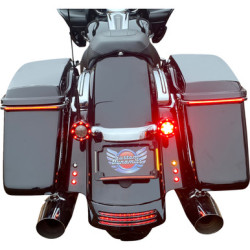 PartzBiz HD TF05-SS6-C - Custom Dynamics Chrome รัศมี LED ป้ายทะเบียนแท็กกรอบ 10-13 Harley FLH FLT bagger dresser รถจักรยานยนต์ที่กำหนดเองอัพเกรดเปิดอบไฟ PartzBiz HD TF05-SS6-C - Custom Dynamics Chrome รัศมี LED ป้ายทะเบียนแท็กกรอบ 10-13 Harley FLH FLT bagger dresser รถจักรยานยนต์ที่กำหนดเองอัพเกรดเปิดอบไฟ