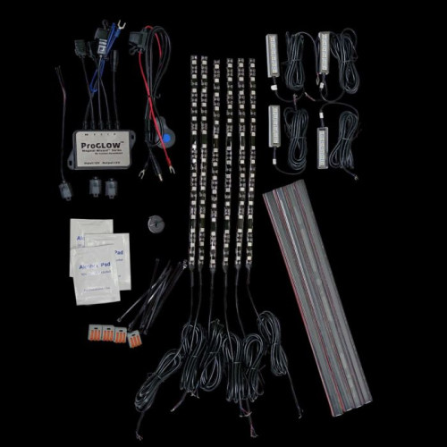 PartzBiz HD: -Custom Dynamics TMWZ07BM6 Slimline Motorcycle LED Starter Light Kit W/ Bluetooth | TMWZ07BM6