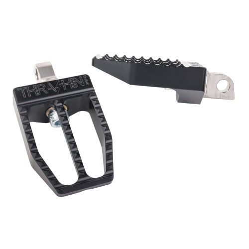 PartzBiz HD: 3493415-Thrashin Supply Black Front Militant Aluminum Footpegs 2018+ Harley Softail PartzBiz HD: 3493415-Thrashin Supply Black Front Militant Aluminum Footpegs 2018+ Harley Softail